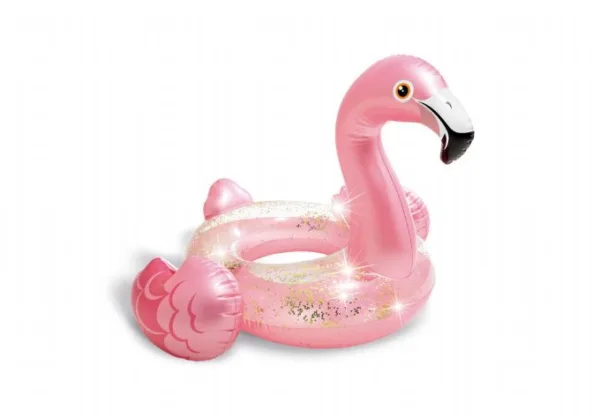 Flamingo Glitter Badring 119x97cm Intex Pool och badutrustning 56251
