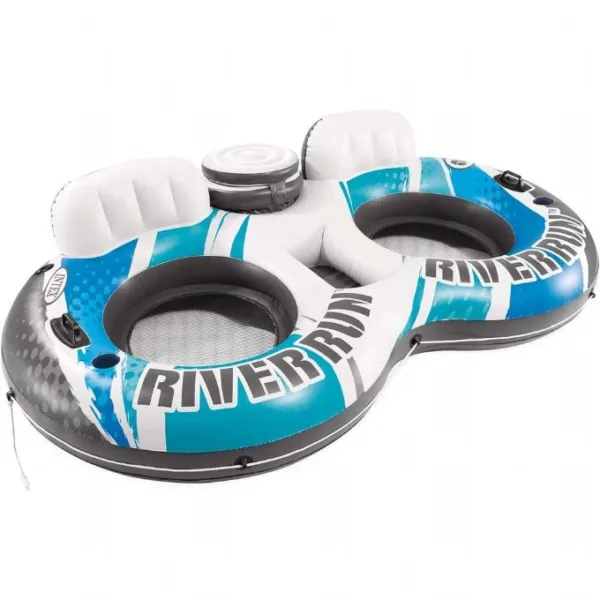 River Run Dubbel Badring 243x157cm Intex pooltillbehör 56827