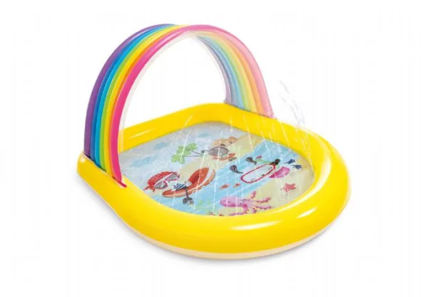 Rainbow Spray Barnpool 84L 147x130x8 Intex Pool och badutrustning 57156
