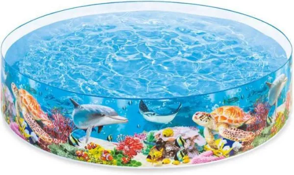 Fast kant barnpool 2 040L 244x46 cm Intex Pool och badutrustning 58472NP