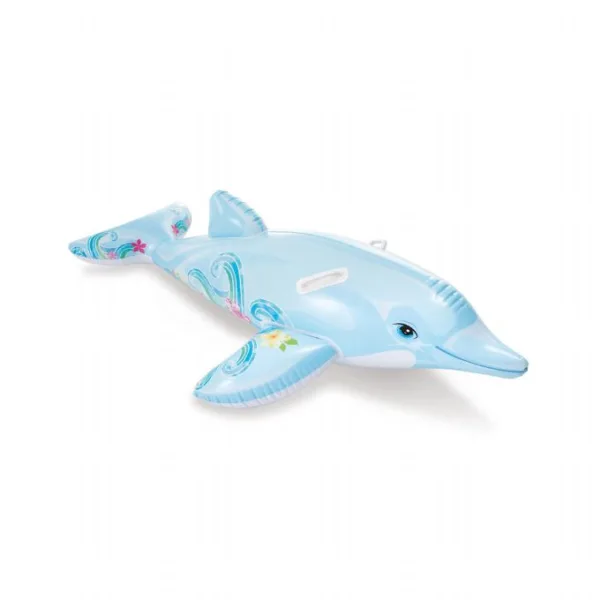 Delfin uppblåsbar 175 x 66 cm Intex baddjur 58535