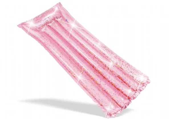 Rosa Glitter Badluftmadrass Intex Pool och badutrustning 58720