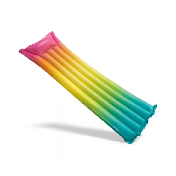 Rainbow Bath luftmadrass 183x69cm Intex badleksaker och bollar 58721