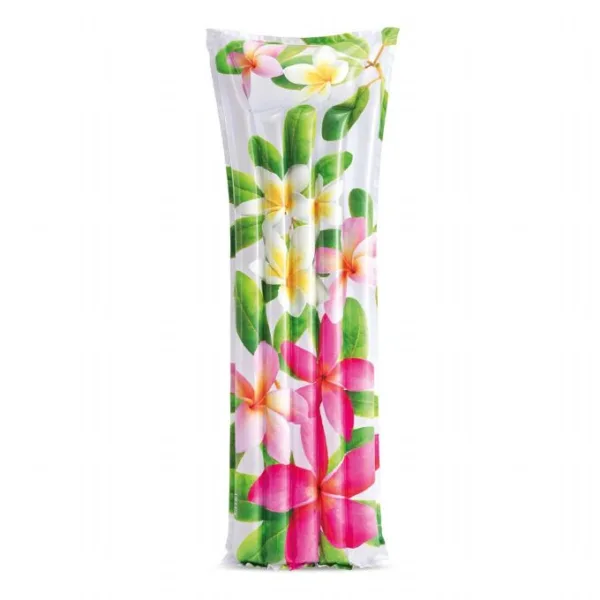 Badluftsmadrass Blommor 183x69 cm Intex pooltillbehör 59720I